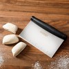 Babish Multi-Purpose Stainless Steel Scraper Chopper with Grip, 6-Inch, Silver Black - 2 of 4