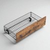 Twin XL Over Twin XL Metal Bunk Bed with MDF Guardrails, Built-In Ladder, and 2 Storage Drawers, Industrial Style - 2 of 4