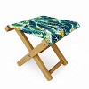 Marta Barragan Camarasa Tropical Leaf on Ornamental Pattern Folding Stool - Deny Designs - image 2 of 3