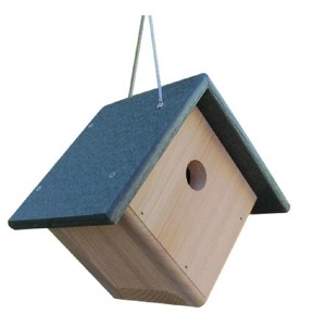 JCS Wildlife Cedar & Poly Wren, Chickadee, & Warbler Birdhouse - 1 of 4