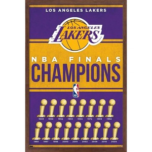 Trends International NBA Los Angeles Lakers - Champions 23 Framed Wall Poster Prints - 1 of 4