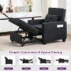 TYBOATLE 3-in-1 Convertible Sleeper Chair Bed for Adults – Pull-Out Futon Sofa with USB & Type-C Ports, Cup Holders, Side Pockets for Small Spaces - 4 of 4