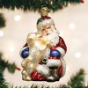 Old World Christmas Glass Blown Ornament, Santa Puppy Love - 3 of 3