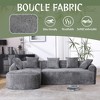 NicBex L-Shaped Modular Sectional Sofa,3-Seat Boucle Couch with Chaise and 5 Pillows for Living Room,Apartment,Office - 4 of 4