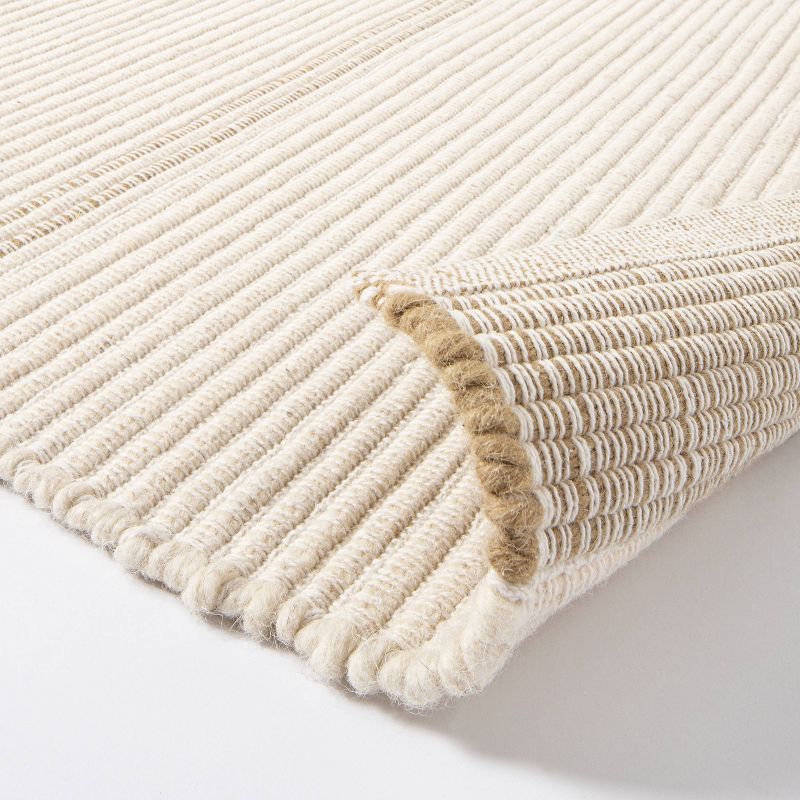 7&#39;x10&#39; Marina Striped Wool/Cotton Area Rug Cream - Threshold&#8482; designed with Studio McGee, 5 of 6