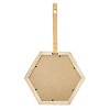FURNIinspire Decorative Wall Mirrors Set of 2 Geometric Hexagon Mirror for Modern Home Decor, beige brown, 11.5"*3"*3" - 2 of 4