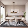 Acekool 6x9 Abstract Area Rug, Ultra-Soft Modern Carpet, Stain Resistant, Non Slip Low Pile Mat, Easy Washable for Living Room, Office, Grey - 2 of 4