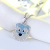 Schnauzer Dog Pendant Necklace for Women Sterling Silver Cz Ginger Lyne Collection - 2 of 4