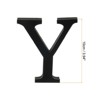 Unique Bargains Home Decoration Self-Adhesive 3D Acrylic Alphabet Mirror Wall Stickers Black - 2 of 3