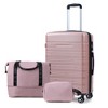3 Piece Luggage Set, Hardshell Suitcase Set with TSA Lock, Spinner Wheels, and Telescopic Handle, 20 Inch Durable Carry On Luggage Hardside Luggage - 4 of 4