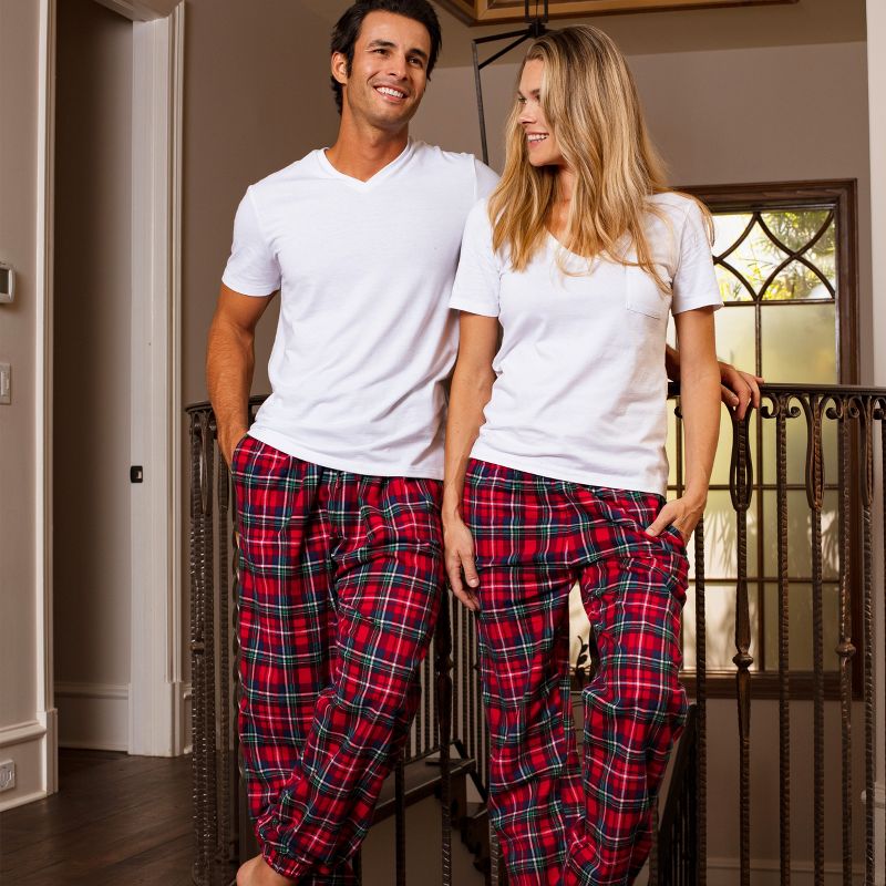 Men's Soft Cotton Flannel Pajama Pants, Joggers, 4 of 6