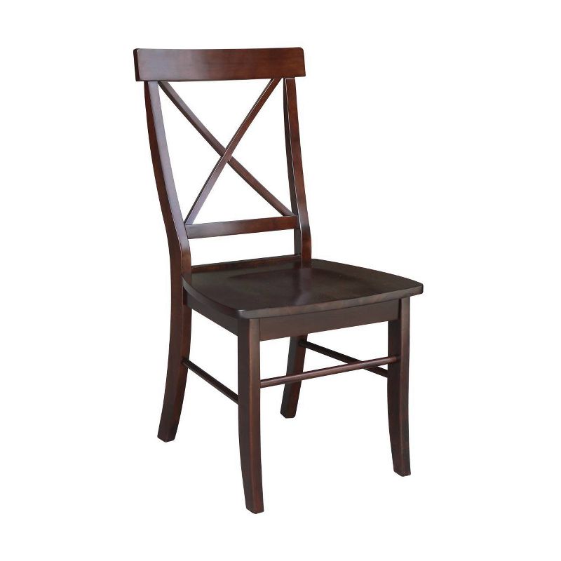 Set of 2 X Back Chairs with Solid Wood - International Concepts, 3 of 9