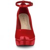 Allegra K Women's Platform Ankle Strap Chunky Heel Mary Janes Pumps - 2 of 4