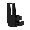 INFURNIC Nightstands Set of 2 Modern Night Stand Smart Nightstands with Night Light for Bedroom Storage, Black, 15.74"*15.74"*41.14" - 4 of 4