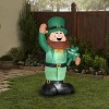 Gemmy Christmas Airblown Inflatable St. Patrick's Day Leprechaun, 6 ft Tall, Green - 2 of 2