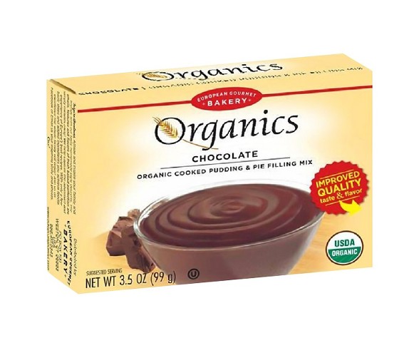 European Gourmet Bakery Organics Chocolate Pudding Mix 3.5 oz