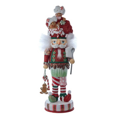 Kurt Adler 18-Inch Hollywood Nutcrackers Gingerbread Soldier with Cupcake Body Nutcracker - image 1 of 4