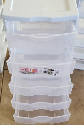 Sterilite Clearview Small Plastic 5 Drawer Desktop Storage System, White, 4  Pack, 1 Piece - Harris Teeter