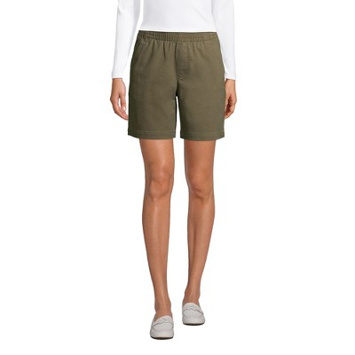Lands' End Women's Pull On 7" Chino Shorts