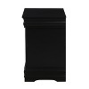 NicBex Nightstand with 2 Drawers,16.5/15.5 inch Bedside Table with Metal Handle and Black Finish,Side Table for Bedroom,Living Room,Black/White/Silver - 4 of 4