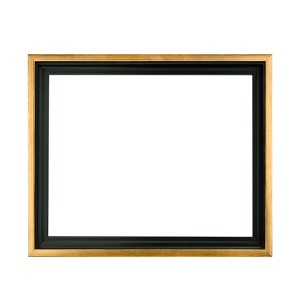 Jerry's Artarama Cardinali Renewal Core Floater Frames - 3 Pack of 3/4" Deep Frames for Canvas, Artwork, Paintings, & More! - [Black/Antique Gold - - 1 of 4
