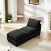 Dexmalle Modern Corduroy Cloud Sofa,Dark Gray - 3 of 4