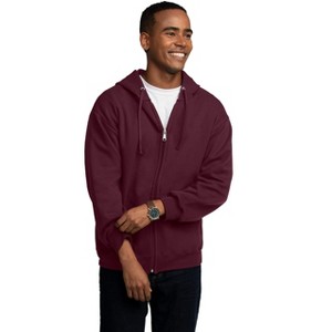 Fruit Of The Loom Mens Eversoft Fleece Extended Sizes Full Zip Hoodie - 1 of 2
