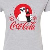 Women's - Coca-Cola - Polar Bear Circle With Snowflakes Fitted Graphic T-Shirt - 2 of 3