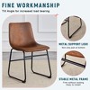 NicBex Modern Industrial Set of 4 Dining Chairs with Black Metal Legs,Minimalist Upholstered Office Chairs,Living Room Chairs - 4 of 4