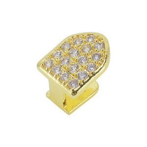Unique Bargains Hip Hop Rhinestones Design Fake Grills 1 Pc - 1 of 4