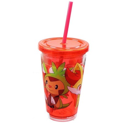 Just Funky Pokemon Group 18oz Carnival Cup w/ Floating Confetti Pokeballs