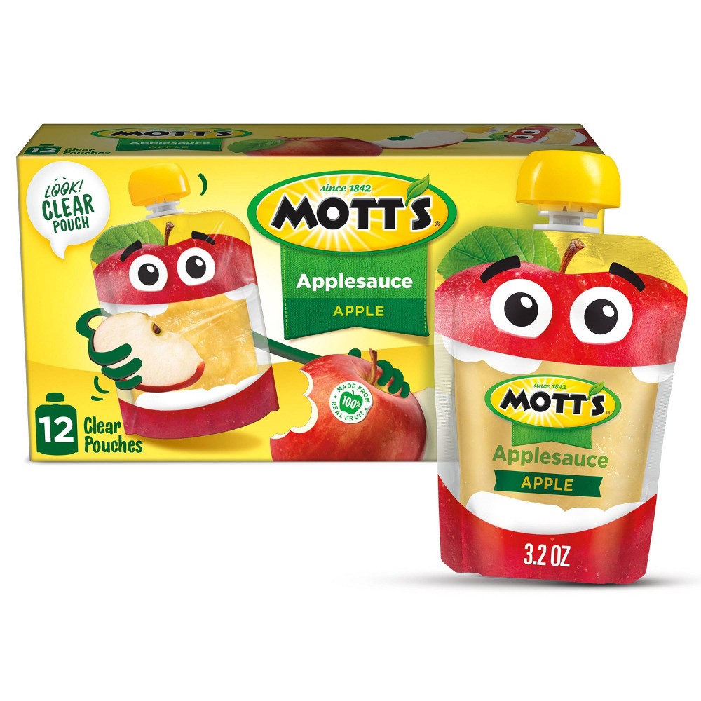 UPC 014800002829 product image for Mott's Applesauce - 12ct/3.2oz Pouches | upcitemdb.com