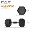CAP Barbell 35lb Dumbbell Weights with Comfort Grip Single - 3 of 3