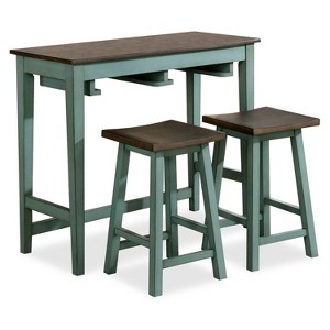 3pc Helbrana Bar Height Dining Set - HOMES: Inside + Out - 1 of 4