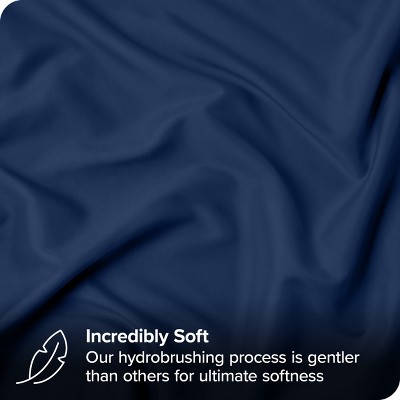 Dark Blue Hypoallergenic Microfiber Standard Pillow Shams