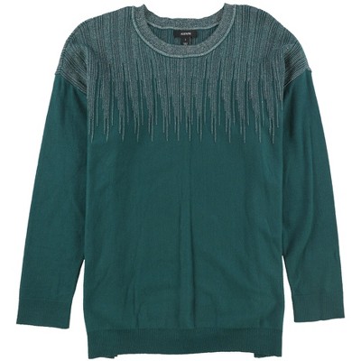 Alfani Womens Vented Hem Pullover Sweater