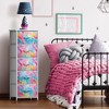 Sorbus Narrow 5 Drawers Nightstand with Steel Frame, Wood Top, Easy Pull Fabric Bins for Home, Bedroom, Office & Dorm - 2 of 4