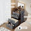 Vlsrka 3-in-1 Vanity Desk with Flip Top Mirror and Lights. - 3 of 3