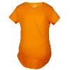 Comfortable 6 Pack Maternity Shirts Blank Pregnancy Shirts Plain Fitted Tees - Crazy Dog Maternity T Shirt - 2 of 4
