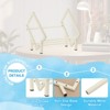 Unique Bargains Stainless Steel Magazine CD Storage Desk Decorative Bookshelf - 3 of 4