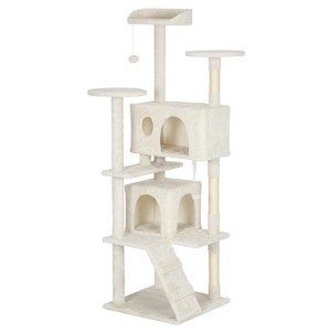 BestMassage Cat Tree 54/62/70/81 Inch Cat Tower with Sisal Scratching Post - 1 of 4