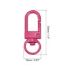 Unique Bargains DIY Craft Key Organization Lobster Claw Lanyard Swivel Clasps 1.3" x 0.51" 4 Pcs - 2 of 4