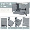 KTMBDW Bathroom Vanity with Ceramic Sink, Wooden Door Bathroom Storage Vanity, Small Quick Assembly Bathroom Cabinet - 4 of 4