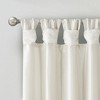 Faux Silk Bead Trim Luxurious Window Valance, DIY Twist Tab Top with Extra Lining Multi-Color Valance for All Decor Styles - 3 of 4