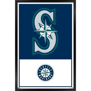 Trends International MLB Seattle Mariners - Logo 22 Framed Wall Poster Prints - 1 of 4