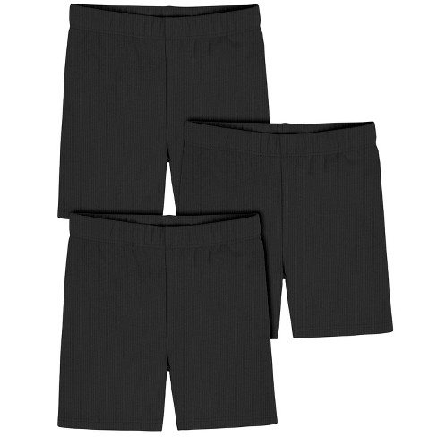 Gerber Baby Girls' Toddler Pull-on Bike Short - Black - 4t - 3-pack : Target