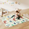 TopComfy Baby Playmats Kids Dinosaur Play Mat Water Resistant Easy Clean Foldable Portable Design for Bedroom, Multicolored, 77.56"*69.69"*0.59" - 2 of 4