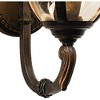 John Timberland Bellagio Rustic Vintage Outdoor Wall Light Fixtures Set of 2 Veranda Bronze Metal 16 1/2" Champagne Glass for Post Exterior - image 3 of 4