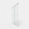 Cesicia 55-59x72 inches Brushed Nickel Double Sliding Shower Door - 3 of 4