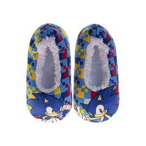 Boys Character Sock Slippers – Paw Patrol, Ninja Turtles, Toy Story, Spider-Man & Sonic Cozy Plush House Shoes  (Toddler) - 1 of 1